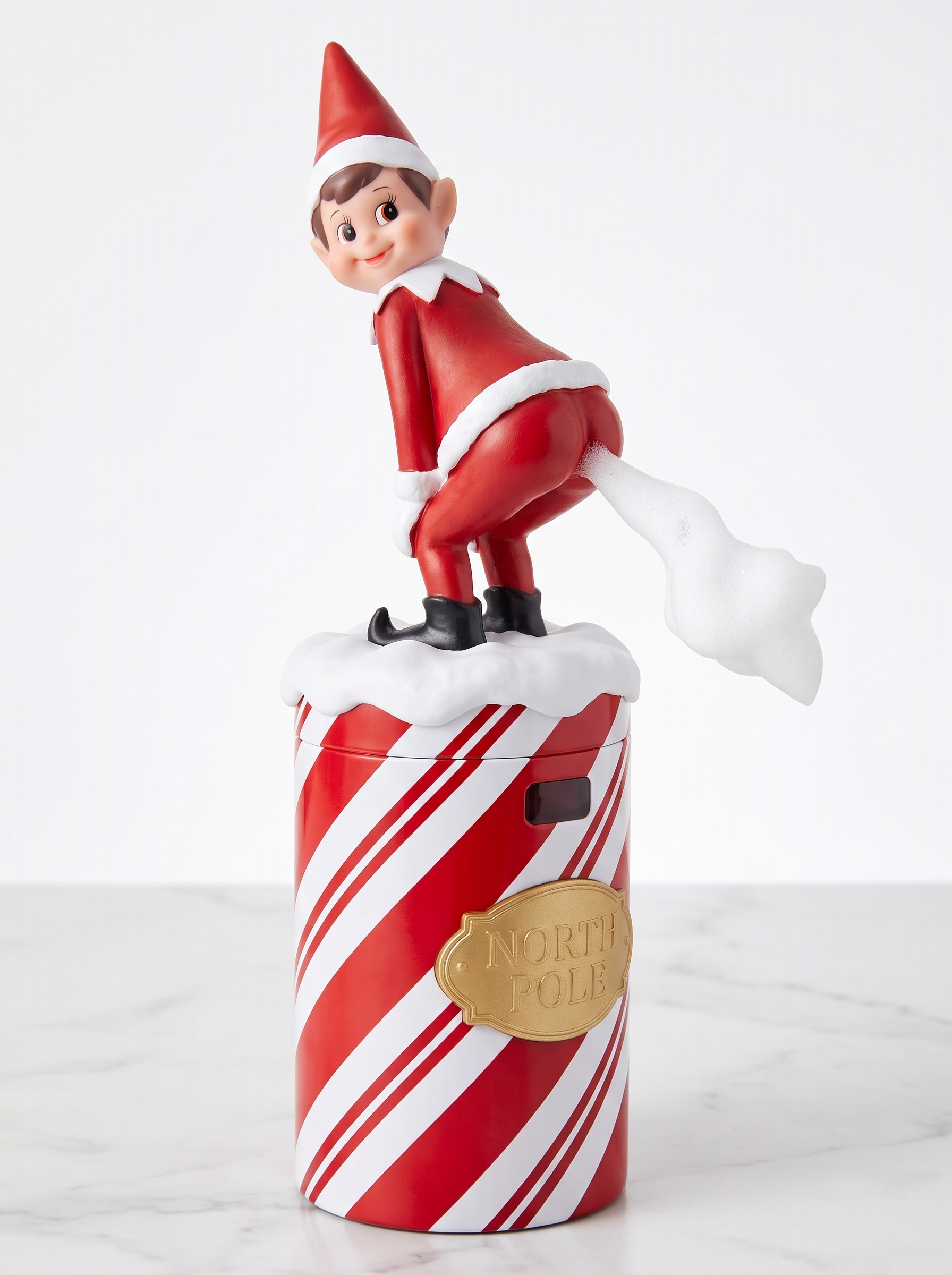 Elf Suds Soap Dispenser close-up detail