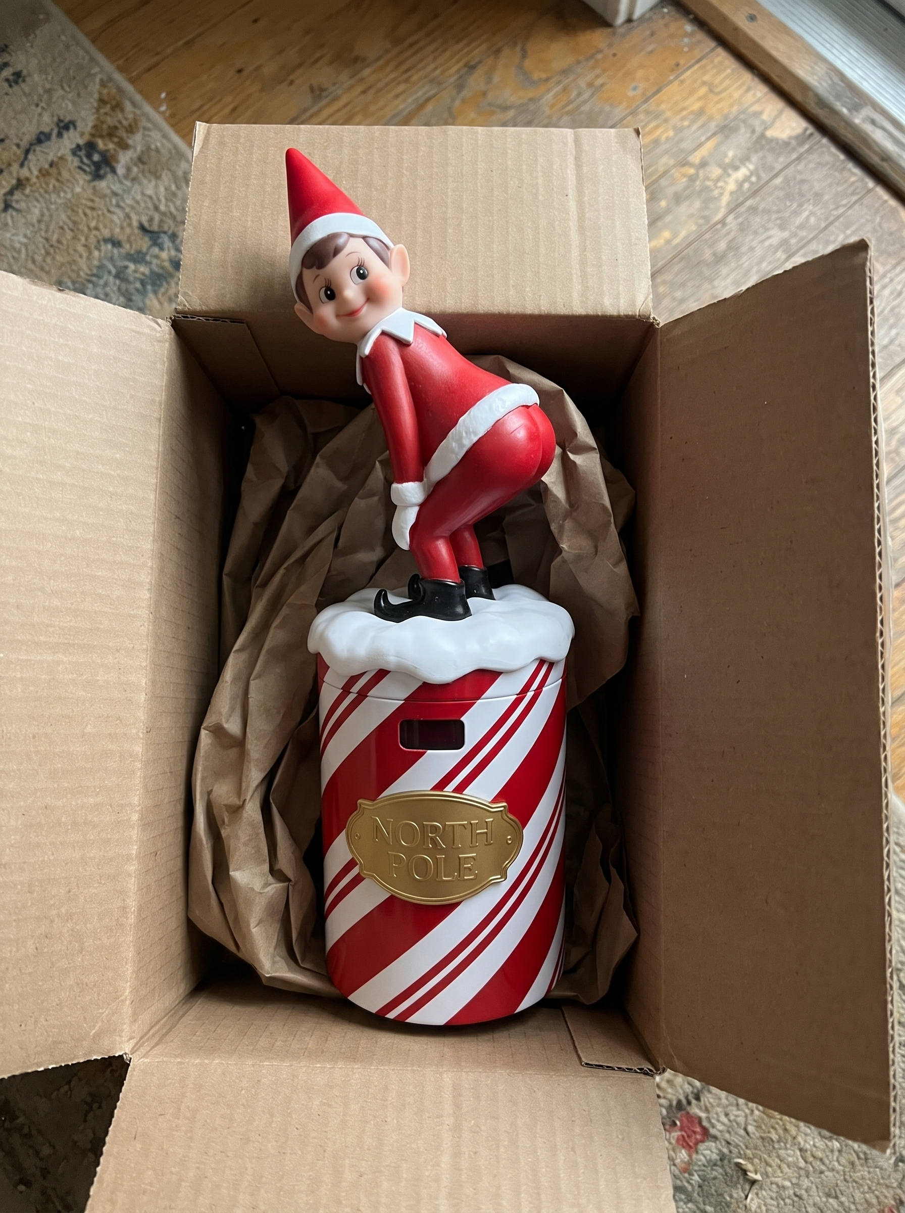 Customer photo of the Elf Suds Soap Dispenser unboxed